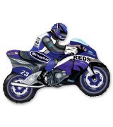 Шар фигура Мотоциклист синий