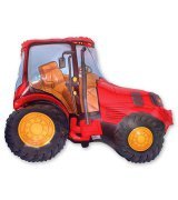 Шар фигура Трактор красный