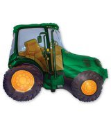 Шар фигура Трактор зеленый