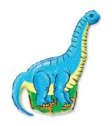 Шар фигура Динозавр голубой